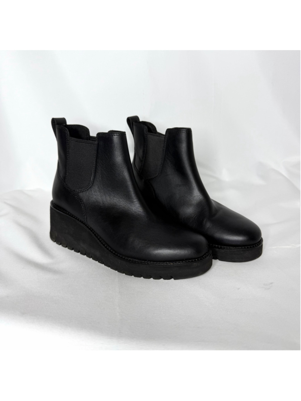 Women's Cole Haan Black Chelsea Wedge Ankle Boots Size 7